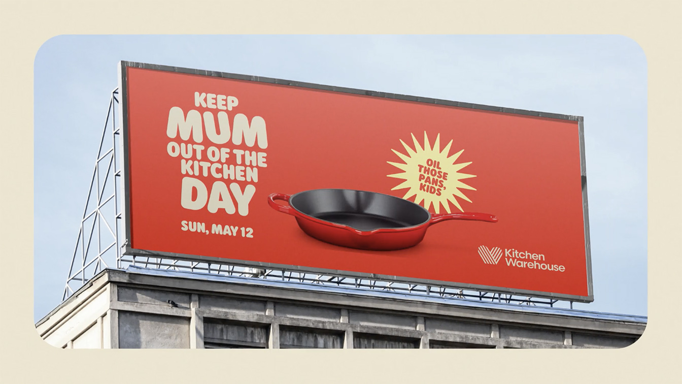 Kitchen Warehouse turned Mother’s Day into “Keep Mum Out Of The Kitchen Day” via Special
