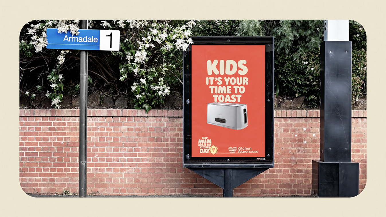 Kitchen Warehouse turned Mother’s Day into “Keep Mum Out Of The Kitchen Day” via Special