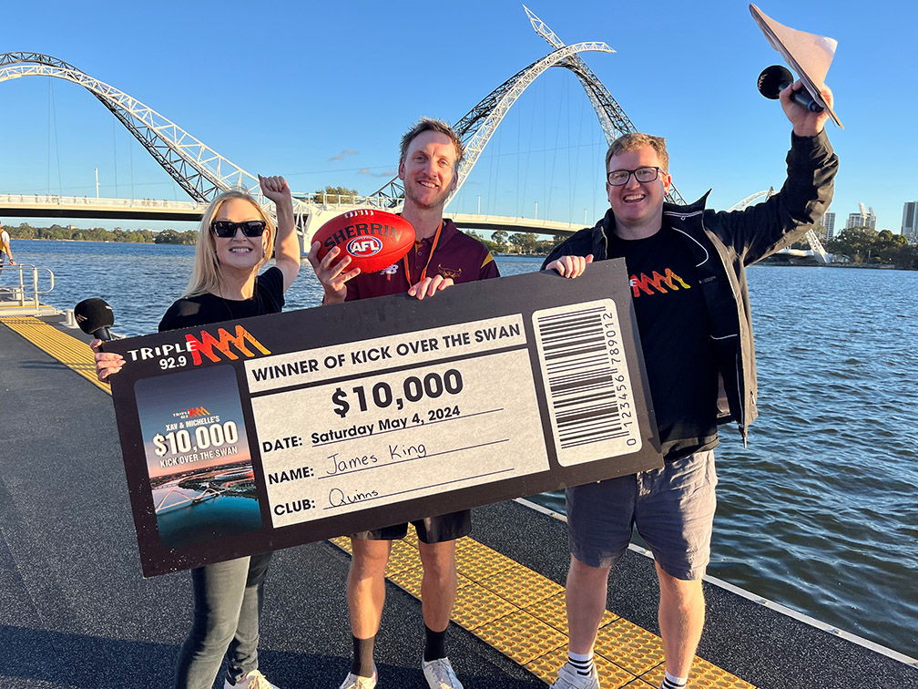 92.9 Triple M launches inaugural kick over the swan contest awarding $10,000