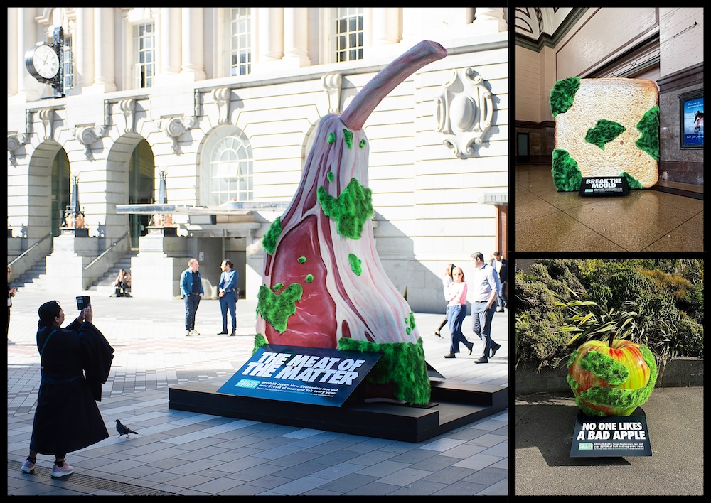 Seen+Noted: Love Food Hate Waste NZ + TBWA\NZ launch OOH campaign that literally goes off