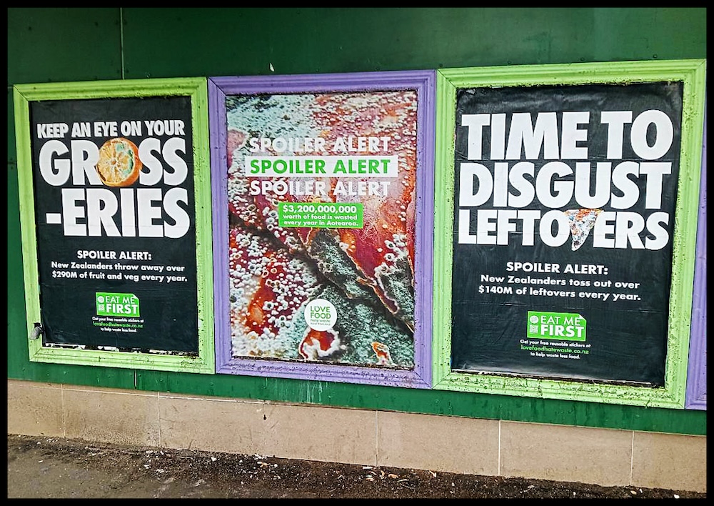 Seen+Noted: Love Food Hate Waste NZ + TBWA\NZ launch OOH campaign that literally goes off