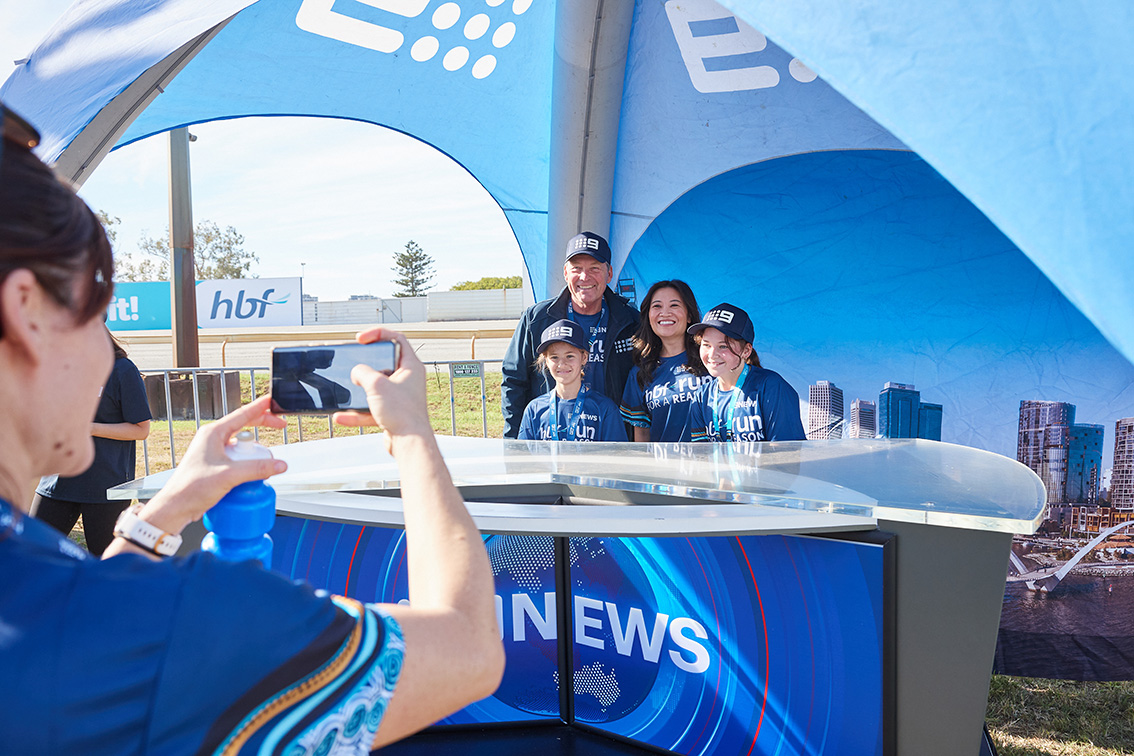 Nine Perth engages the community at the record-breaking HBF run for a reason 2024