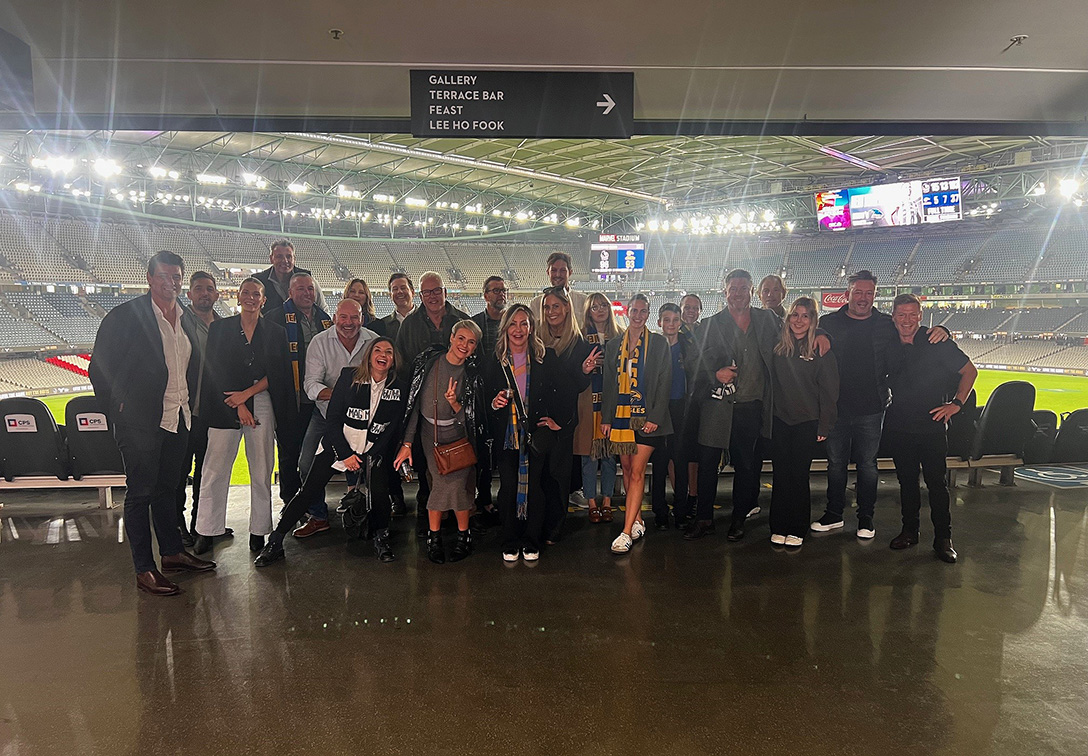 SCA Perth headed east for a weekend trip with clients to the AFL capital of Australia