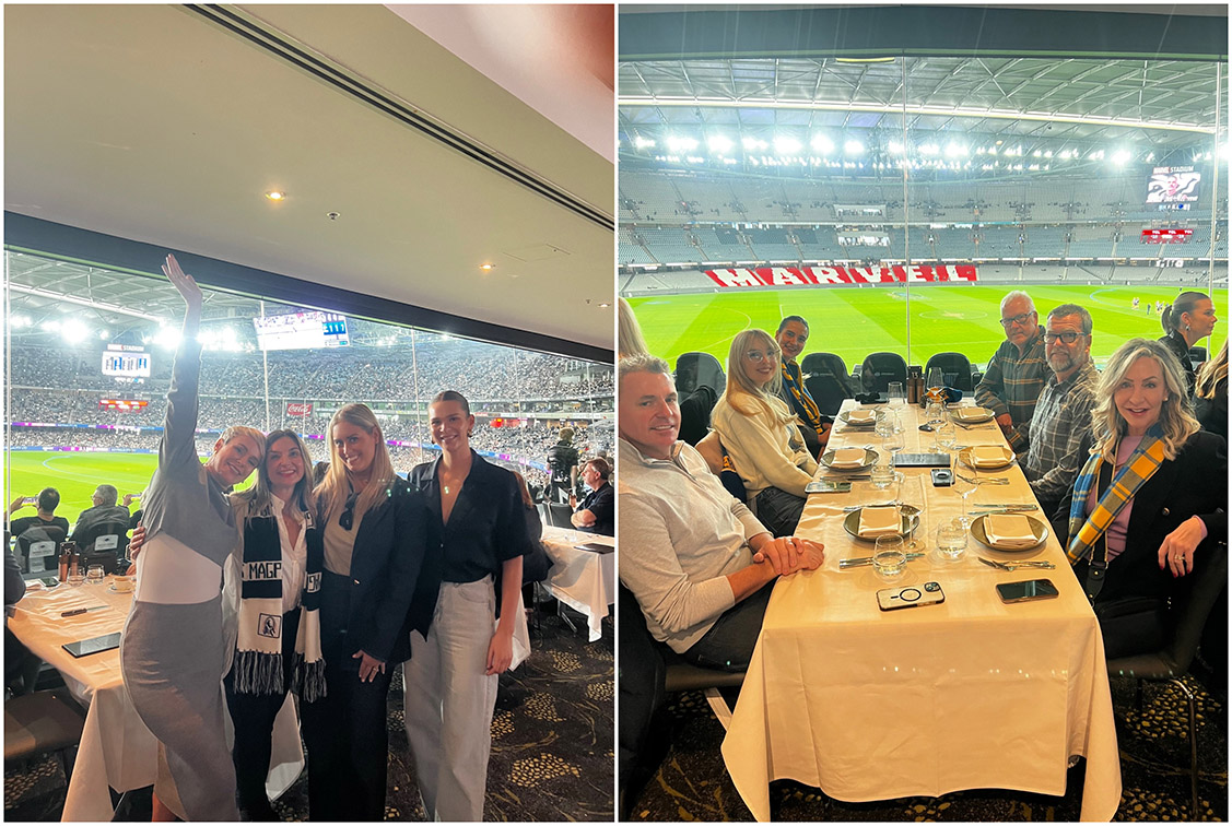 SCA Perth headed east for a weekend trip with clients to the AFL capital of Australia