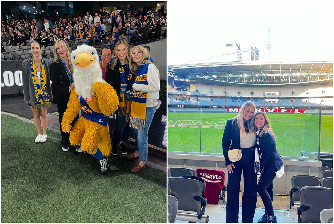 SCA Perth headed east for a weekend trip with clients to the AFL capital of Australia