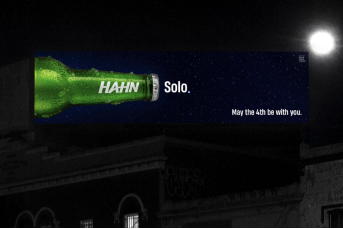 ENJOY A HAHN SOLO, AND MAY THE 4TH BE WITH YOU