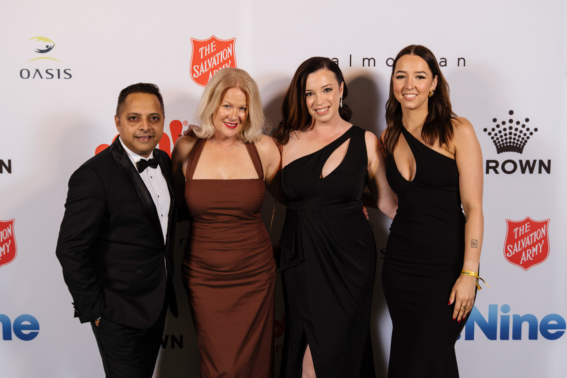 Good times in front of the Oasis Ball Media Wall