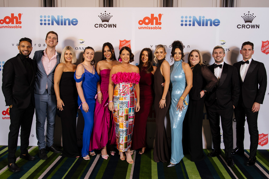 Good times in front of the Oasis Ball Media Wall