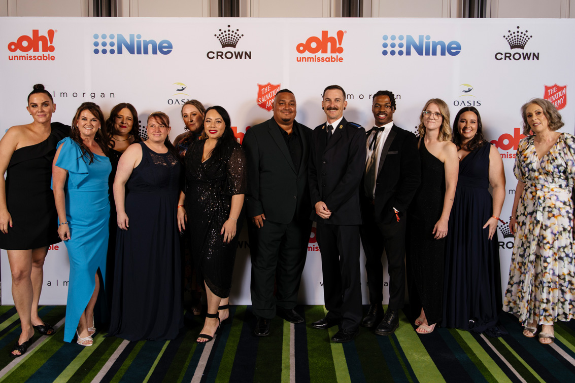 Good times in front of the Oasis Ball Media Wall