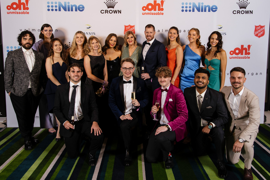Good times in front of the Oasis Ball Media Wall