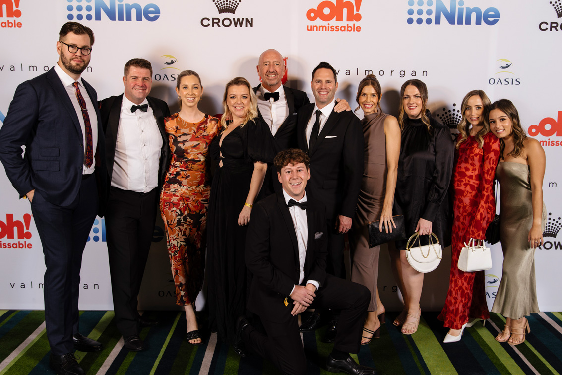 Good times in front of the Oasis Ball Media Wall
