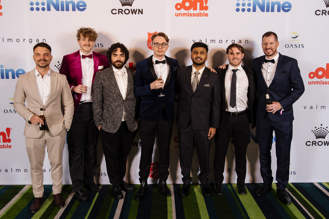 Good times in front of the Oasis Ball Media Wall