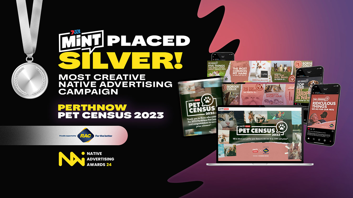 Seven West Media’s commercial content studio, MINT, wins silver at the International Native Advertising Awards