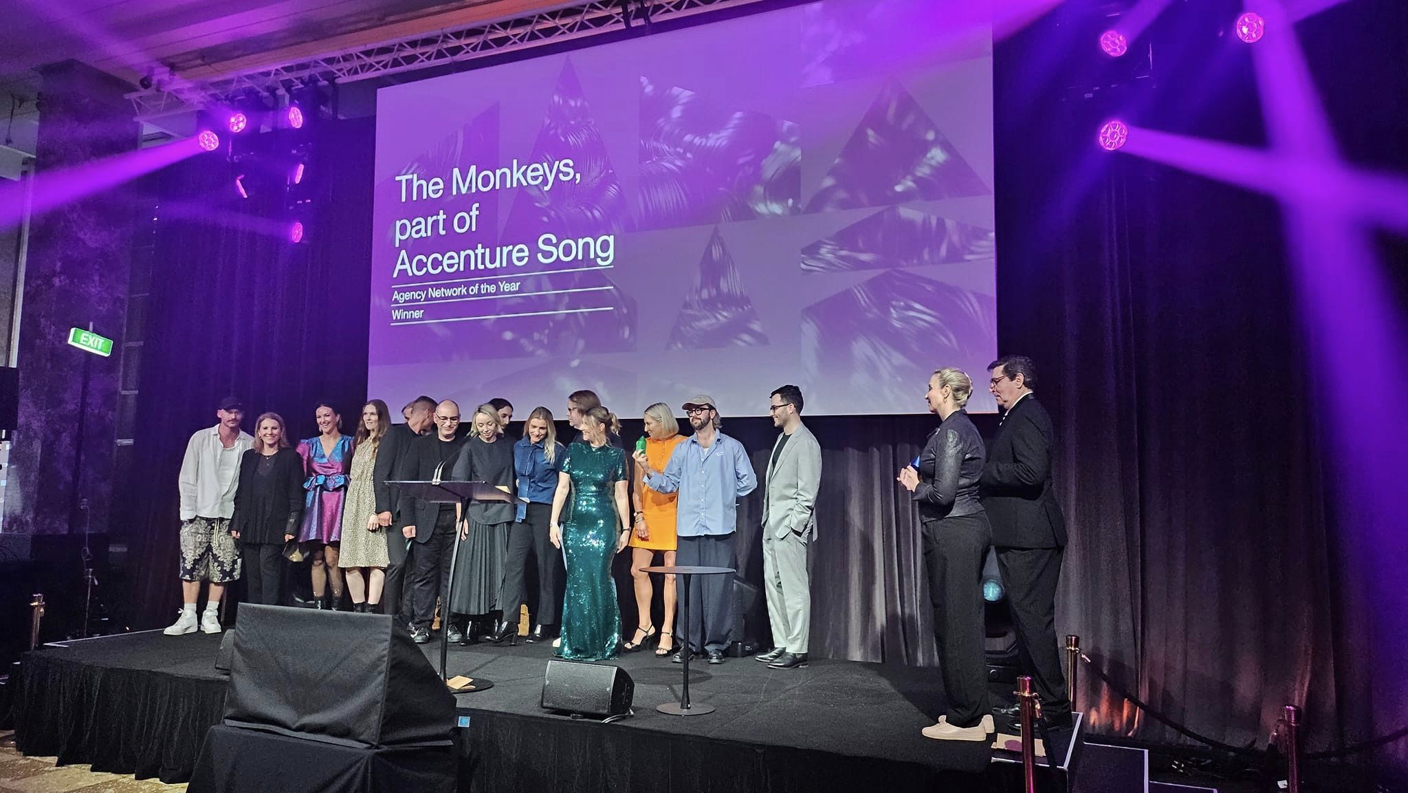 The Monkeys Sydney crowned Individual Agency of the Year at the 45th annual AWARD Awards; The Monkeys named Network of the Year; Revolver takes out Production Company of the Year title