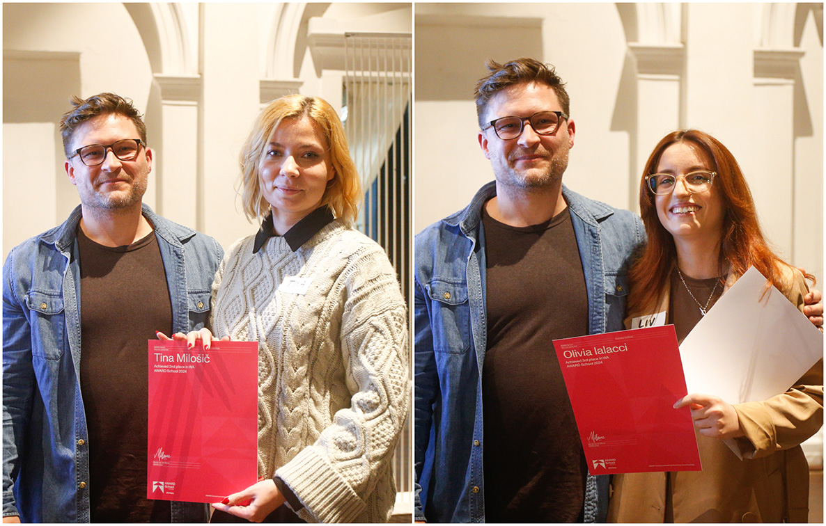 Celebrating AWARD School 2024’s WA winners and finalists: Sarah Cassell, Tina Milosic and Olivia Ialacci make up the top three