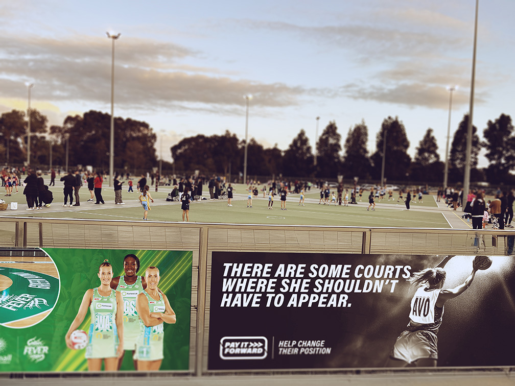 Netball courts become platforms for DV awareness via ‘Change Their Position’ campaign