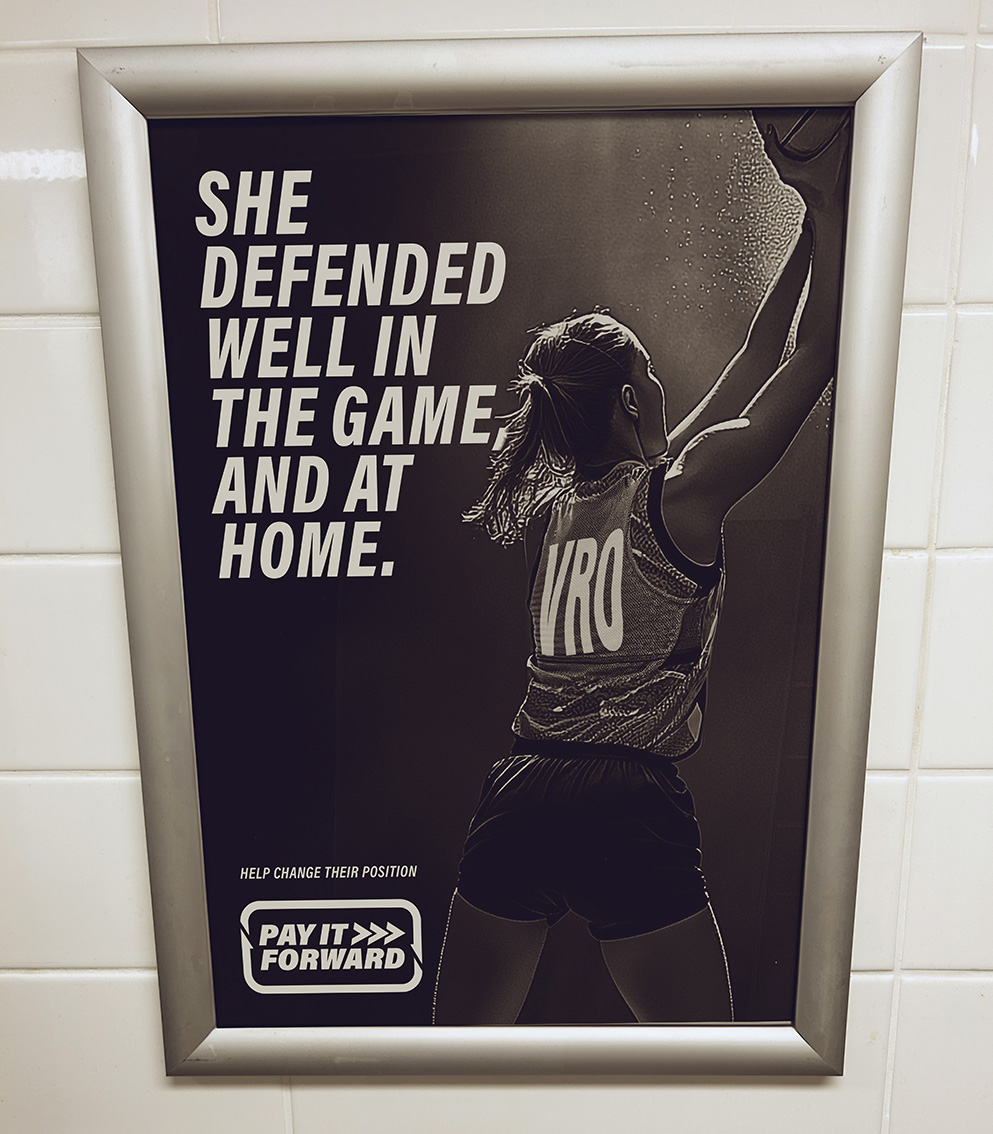 Netball courts become platforms for DV awareness via ‘Change Their Position’ campaign