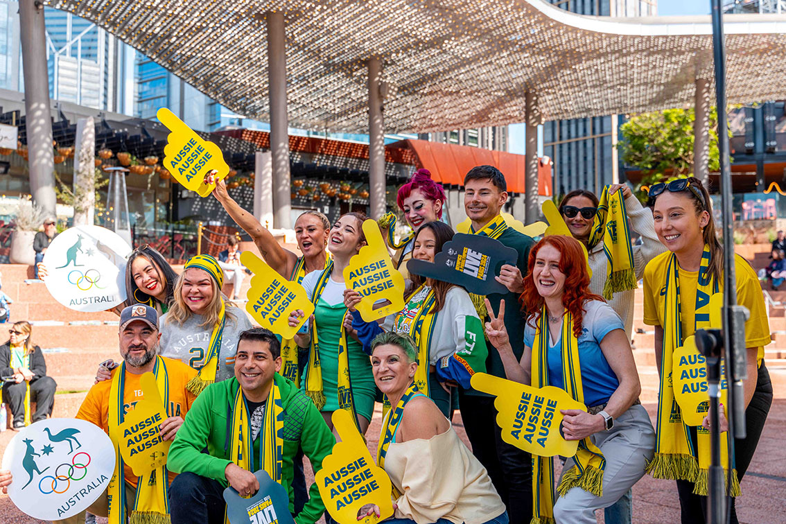 Thousands enjoy Perth Olympics live site at Yagan Square, streaming Nine’s exclusive broadcast