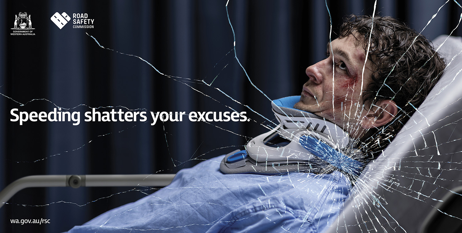 Gatecrasher tackles speeding via new ‘Shattered Excuses’ campaign for Road Safety Commission