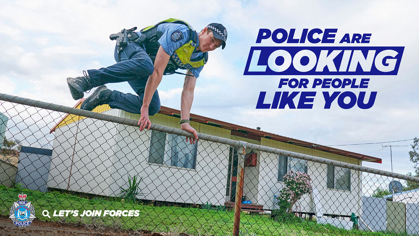 The Western Australia Police Force is looking for ‘People like You’ via new Gatecrasher campaign