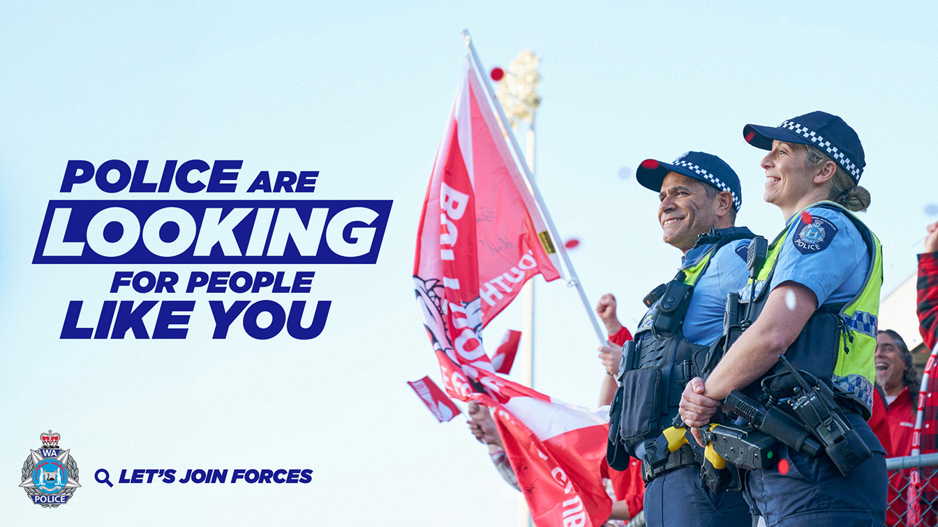 The Western Australia Police Force is looking for ‘People like You’ via new Gatecrasher campaign