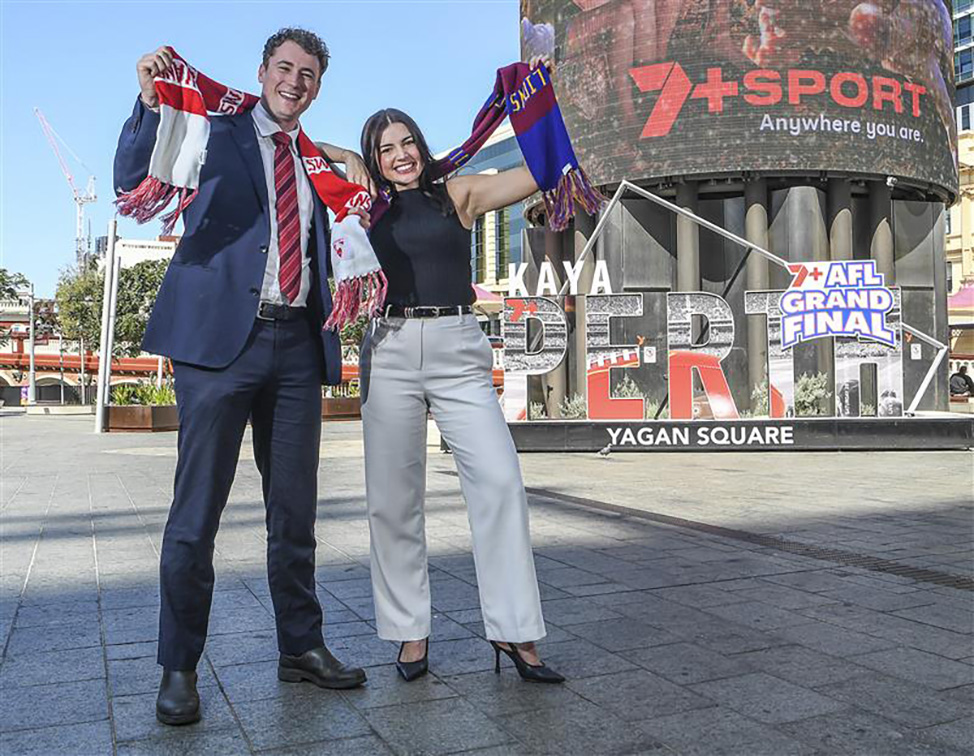 7plus and DevelopmentWA team up for AFL Grand Final event at Yagan Square