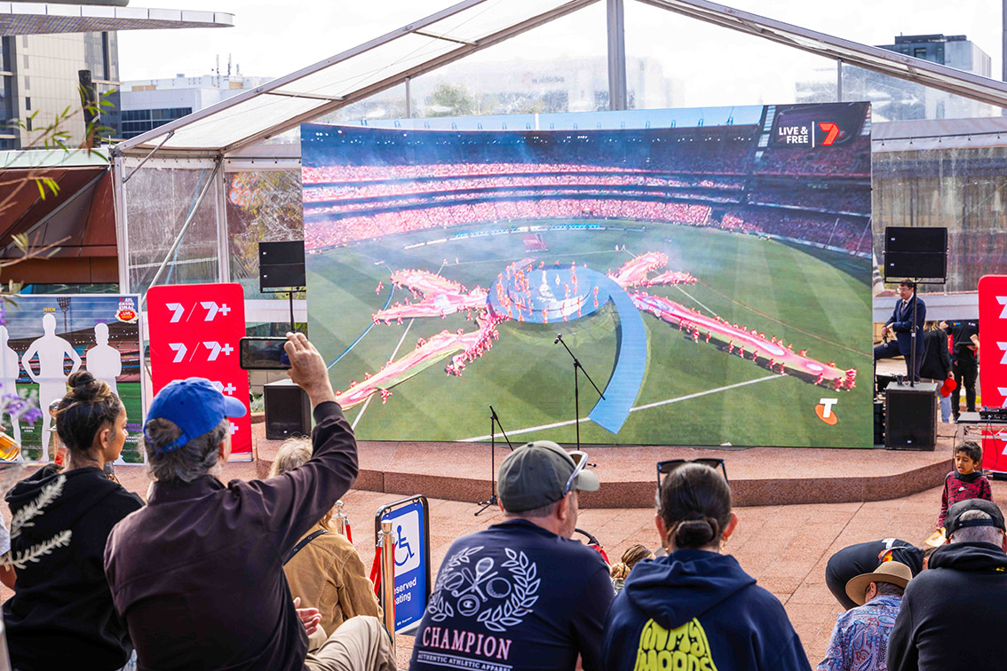 7plus and DevelopmentWA team up for AFL Grand Final event at Yagan Square