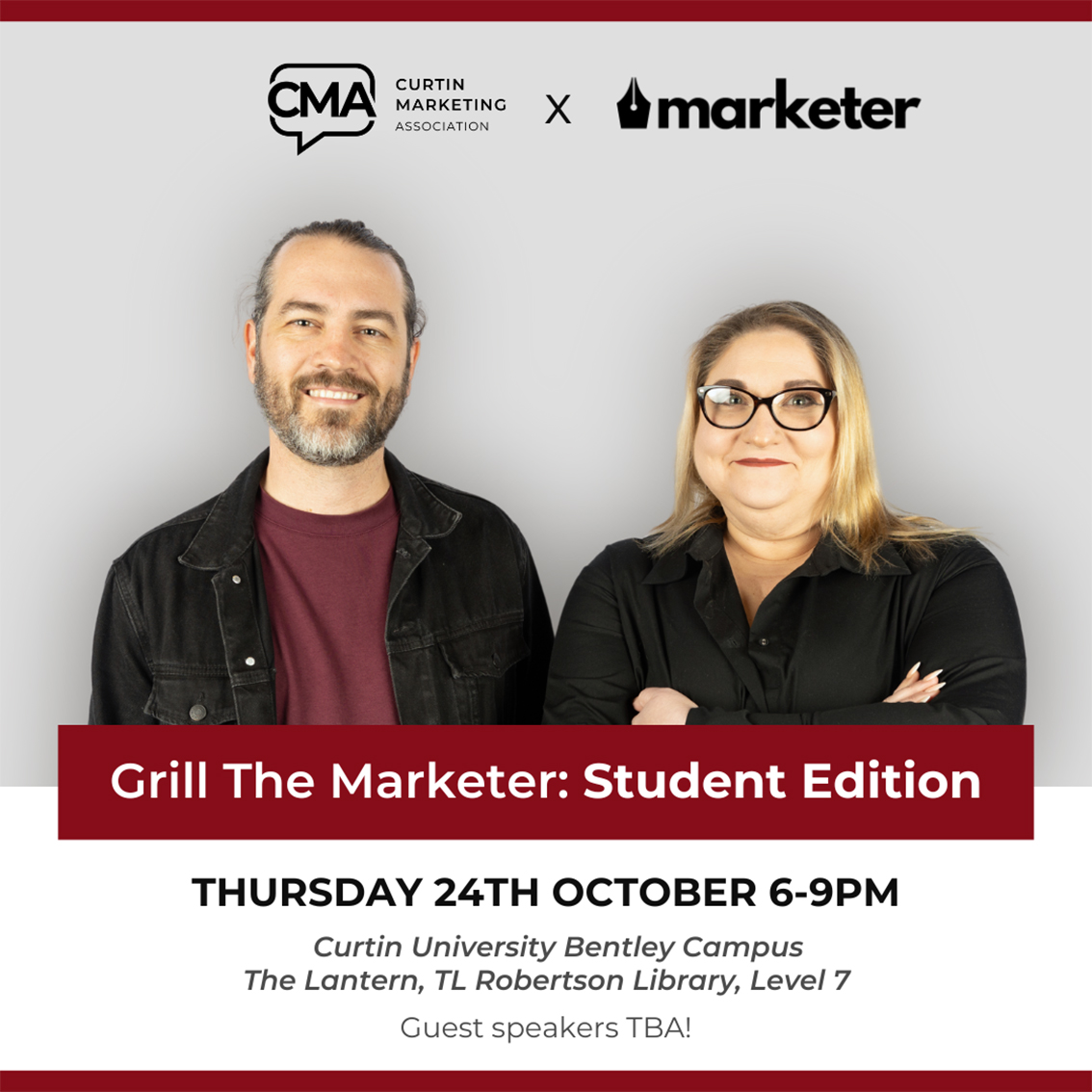 Curtin Marketing Association and The Marketer Present: “Grill The Marketer: Student Edition”