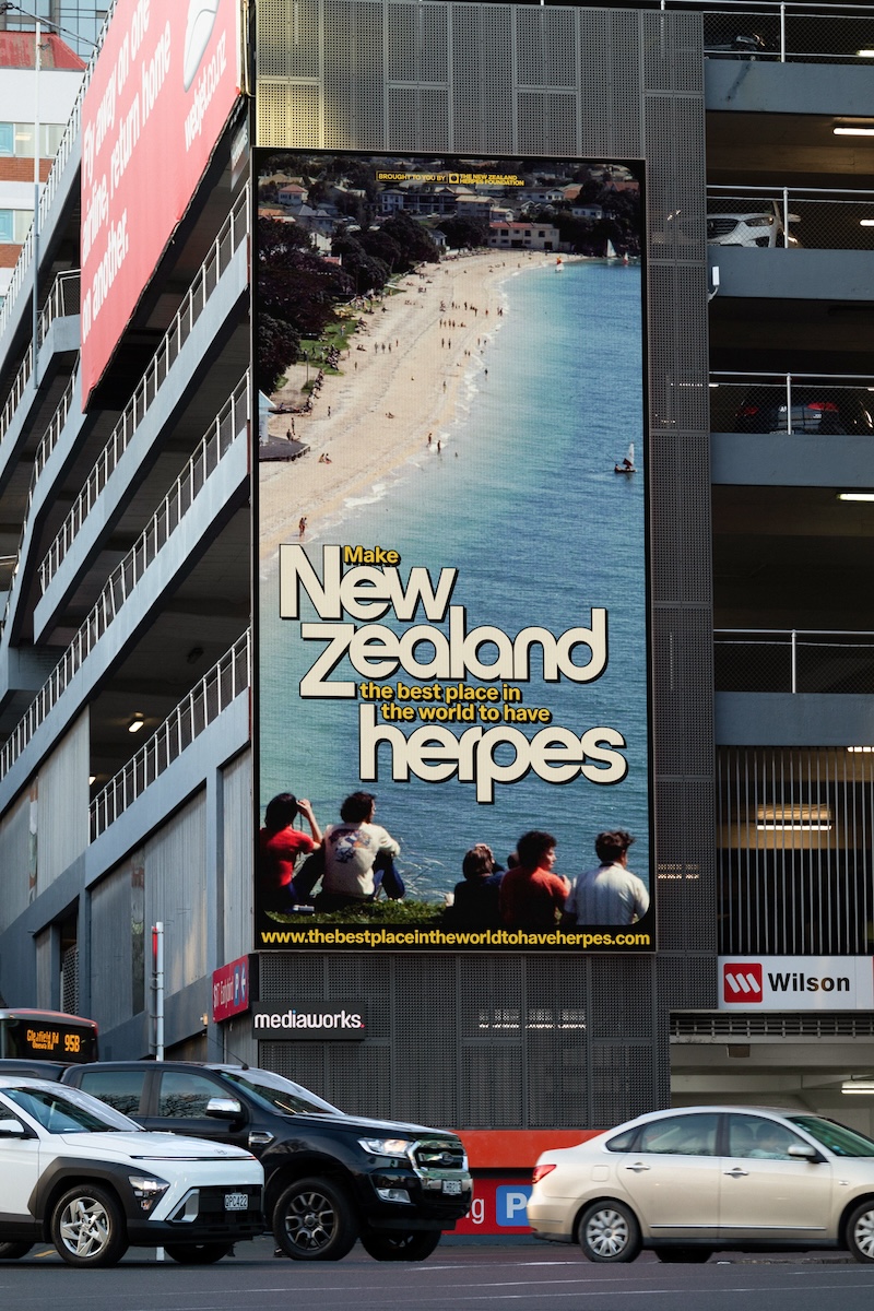 Seen+Noted: NZHF challenges NZ to become the best place in the world to have herpes in new behaviour-change campaign via Motion Sickness