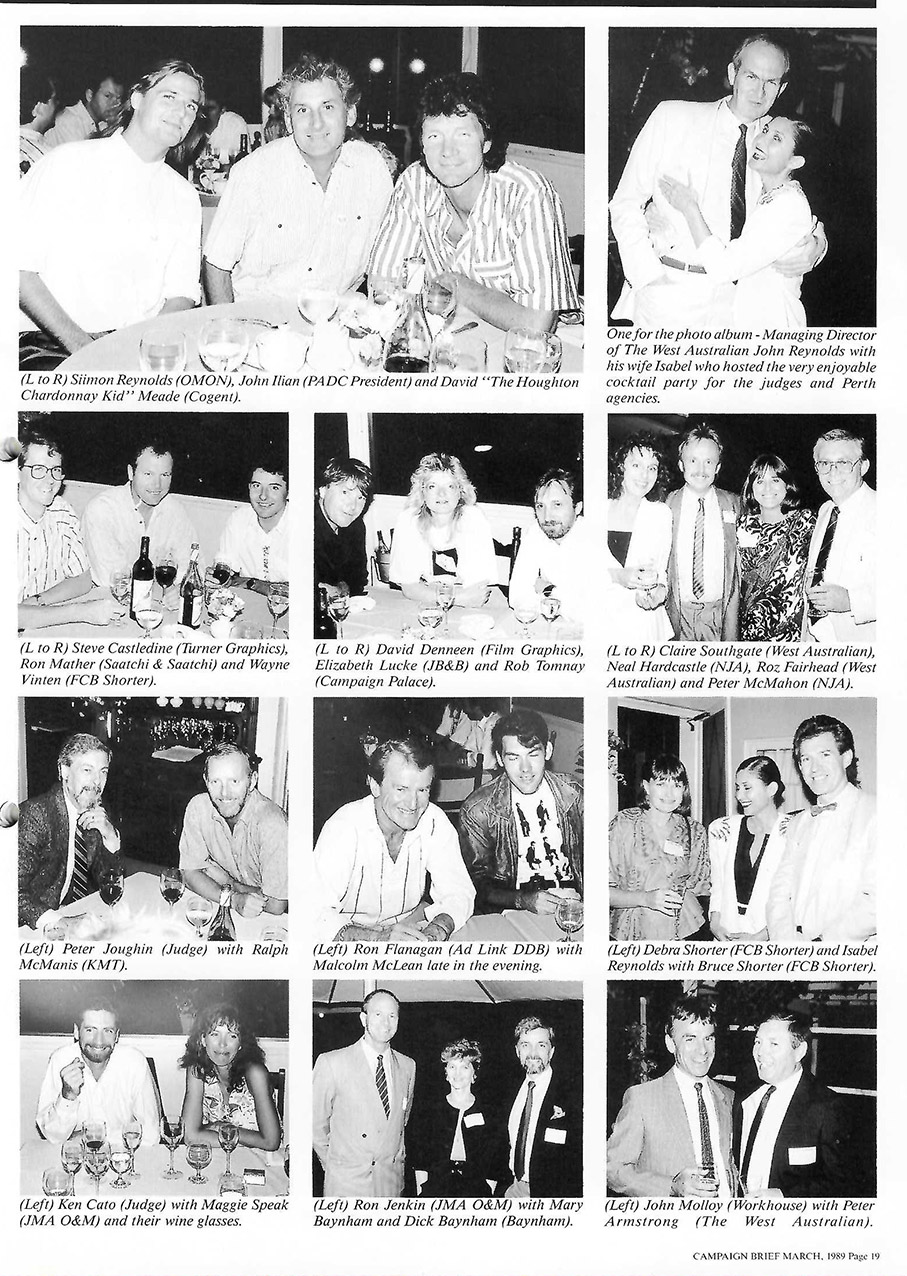 Nostalgia: The 1989 PADC Awards