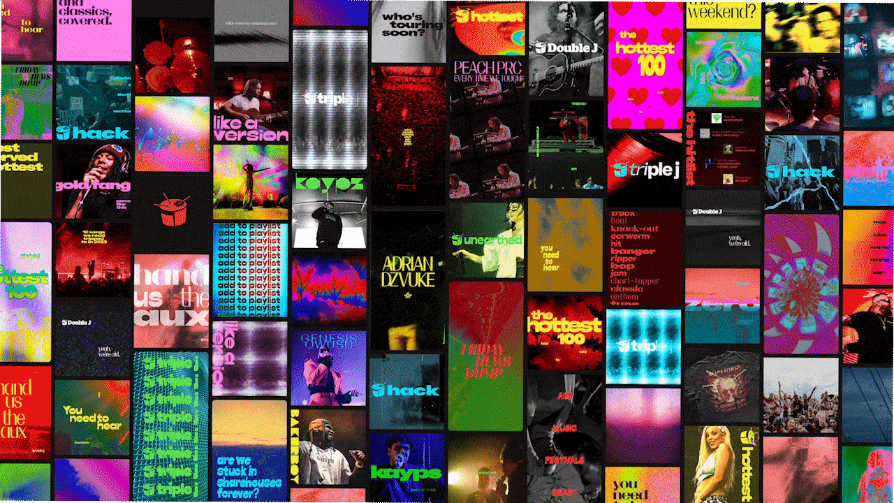 National broadcaster triple j launches striking new identity to reinvigorate the brand