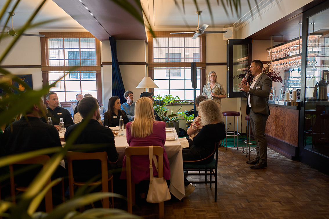 Adam Ferrier chats weaponizing creativity at inaugural WAMA and PADC breakfast