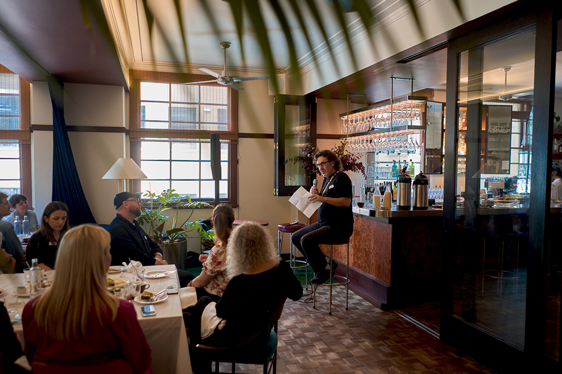 Adam Ferrier chats weaponizing creativity at inaugural WAMA and PADC breakfast