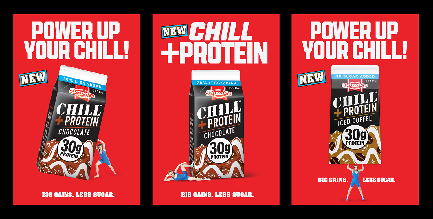 Brownes Dairy and MITP Agency work up a sweat for CHILL +Protein out of home campaign