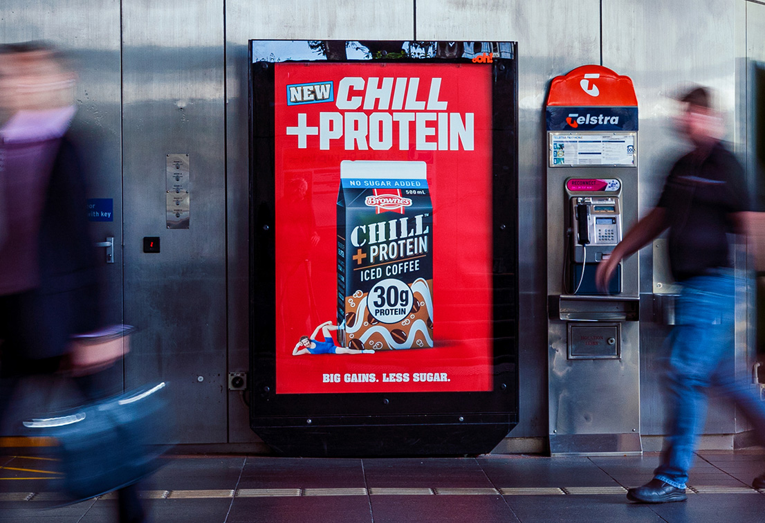 Brownes Dairy and MITP Agency work up a sweat for CHILL +Protein out of home campaign