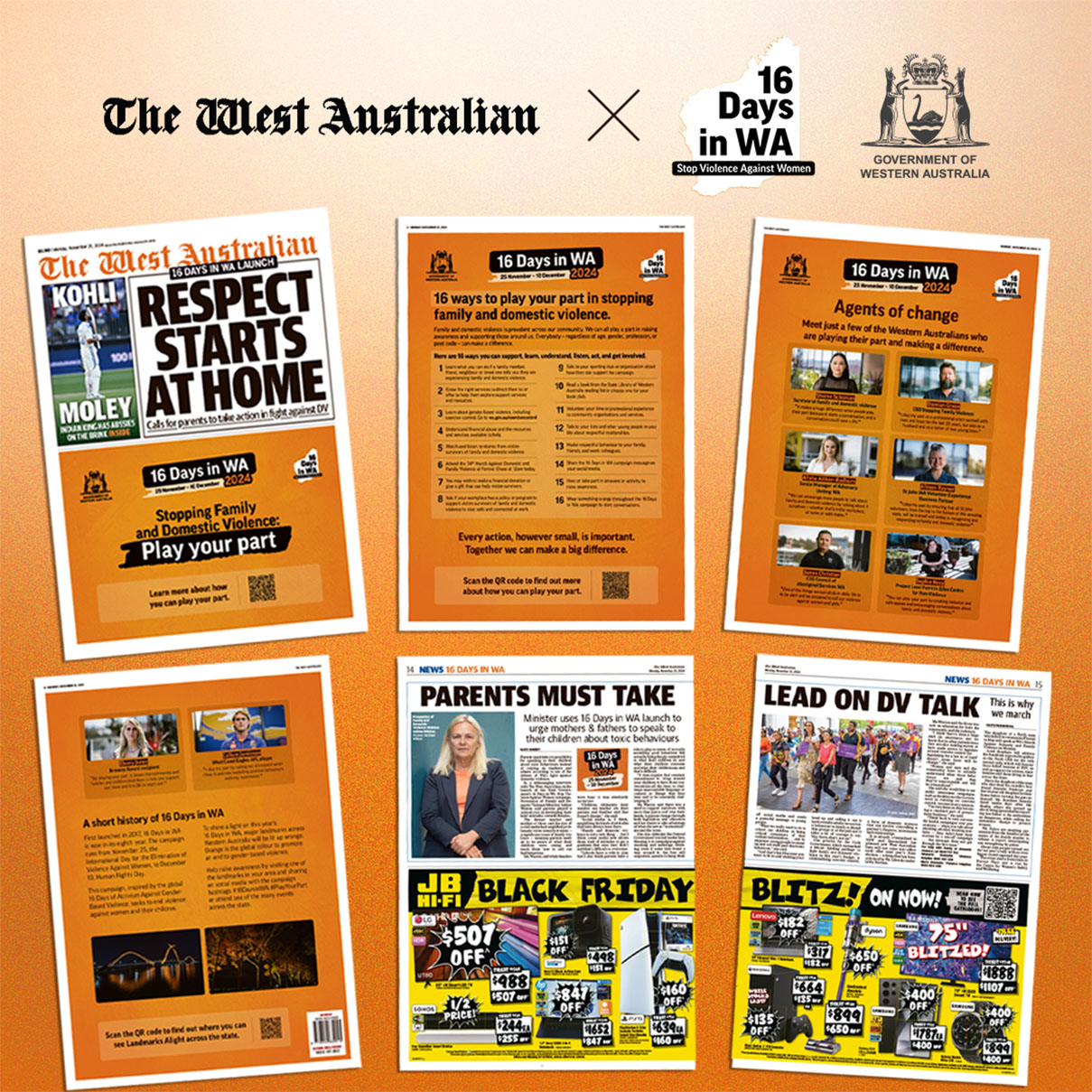 Carat launches ‘16 Days in WA’ media campaign for Department of Communities with SWM and SCA