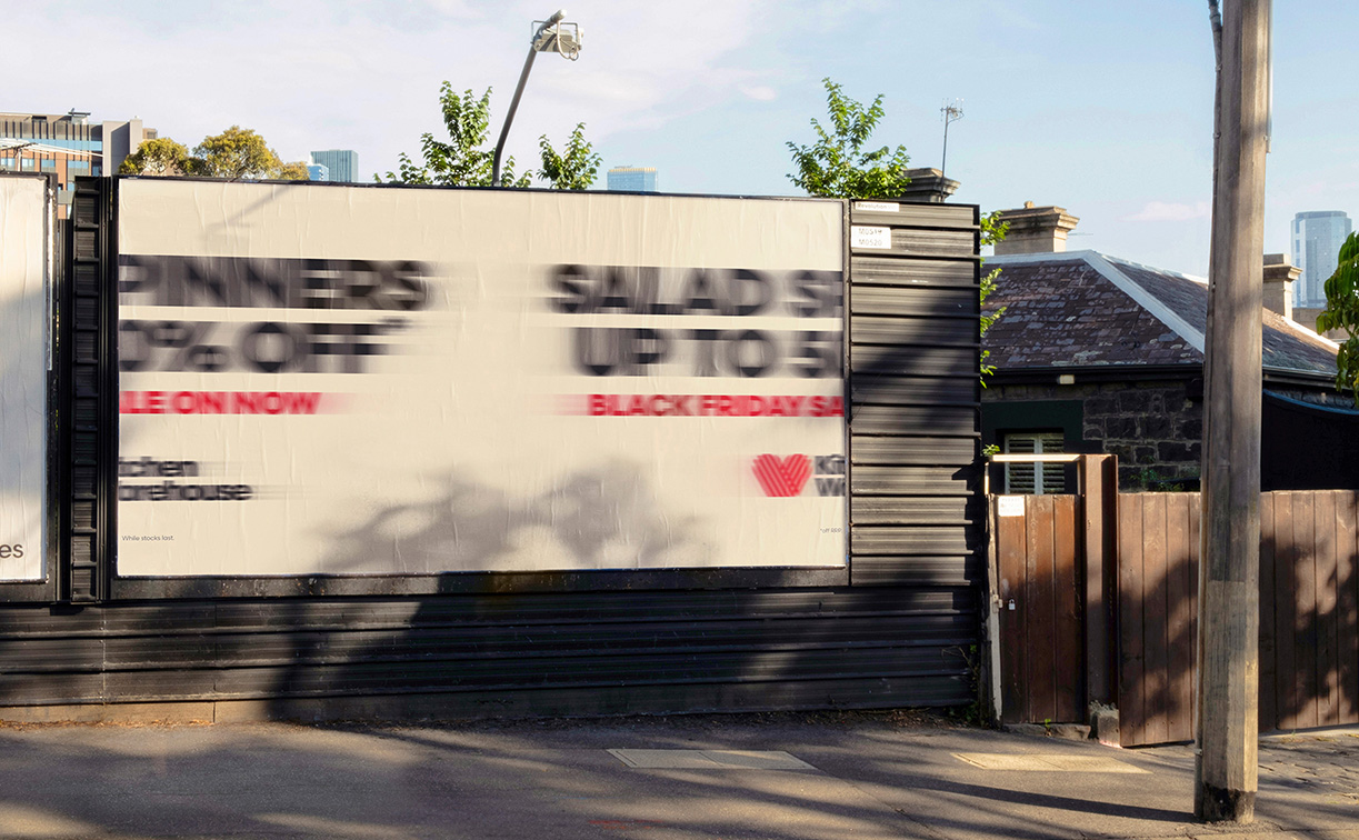 Kitchen Warehouse gives their products an unusual demo in OOH campaign for Black Friday