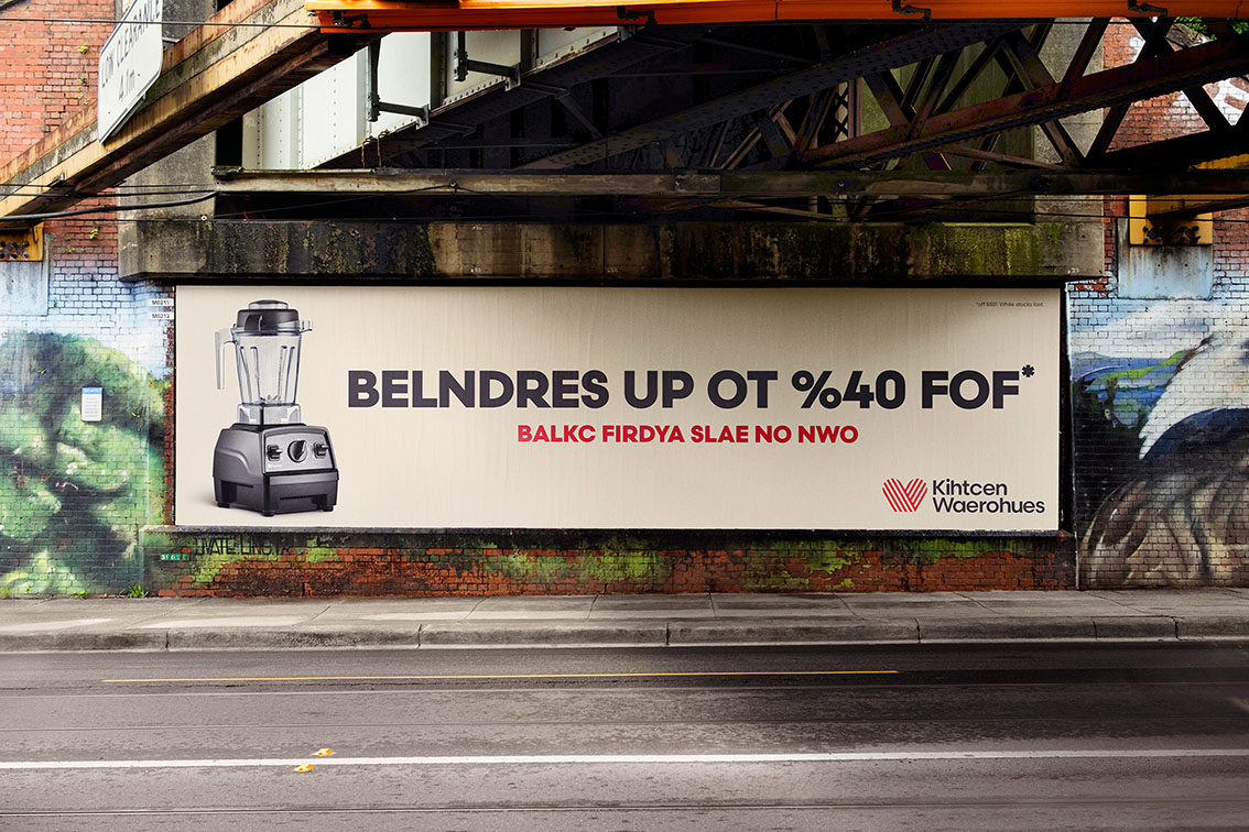 Kitchen Warehouse gives their products an unusual demo in OOH campaign for Black Friday