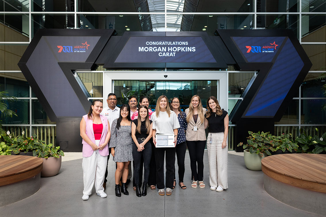Carat’s Morgan Hopkins awarded Seven West Media’s Agency All-Stars Award for October
