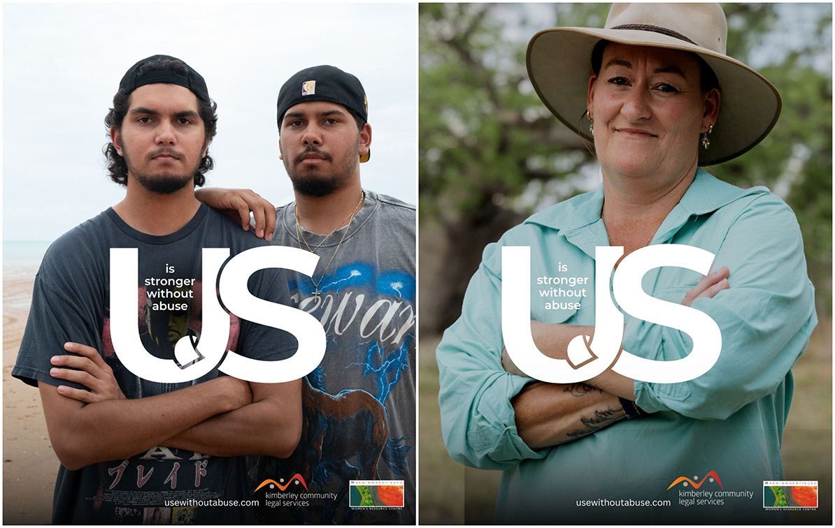 Wunan Media and AT Creative team up with KCLS and MWRC to launch ‘US is Better Without Abuse’ campaign in the Kimberley