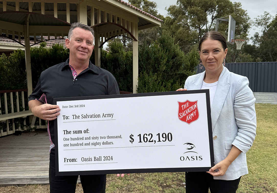 The Oasis committee, sponsors and guests celebrate $162k donation at Oasis House