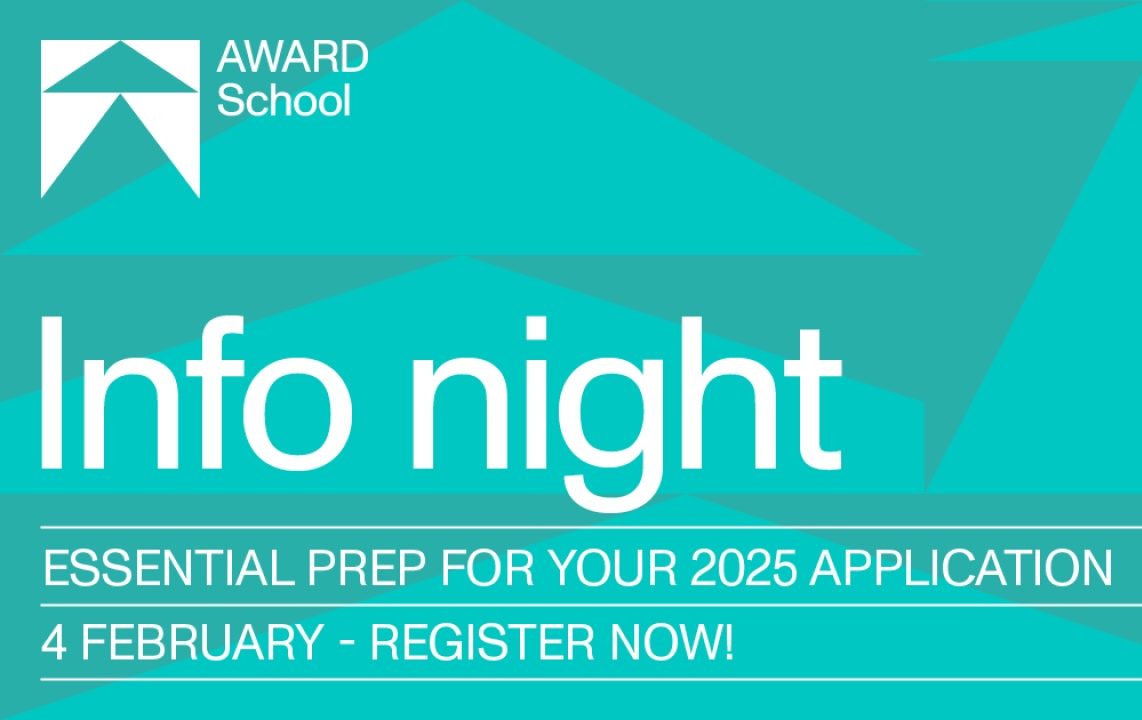 Learn how to craft a standout application at AWARD School Virtual Info Night on Tuesday Feb 4