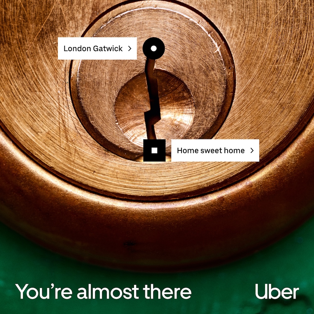 Seen+Noted: Uber and London Gatwick show travellers ‘You’re Almost There’ in new work