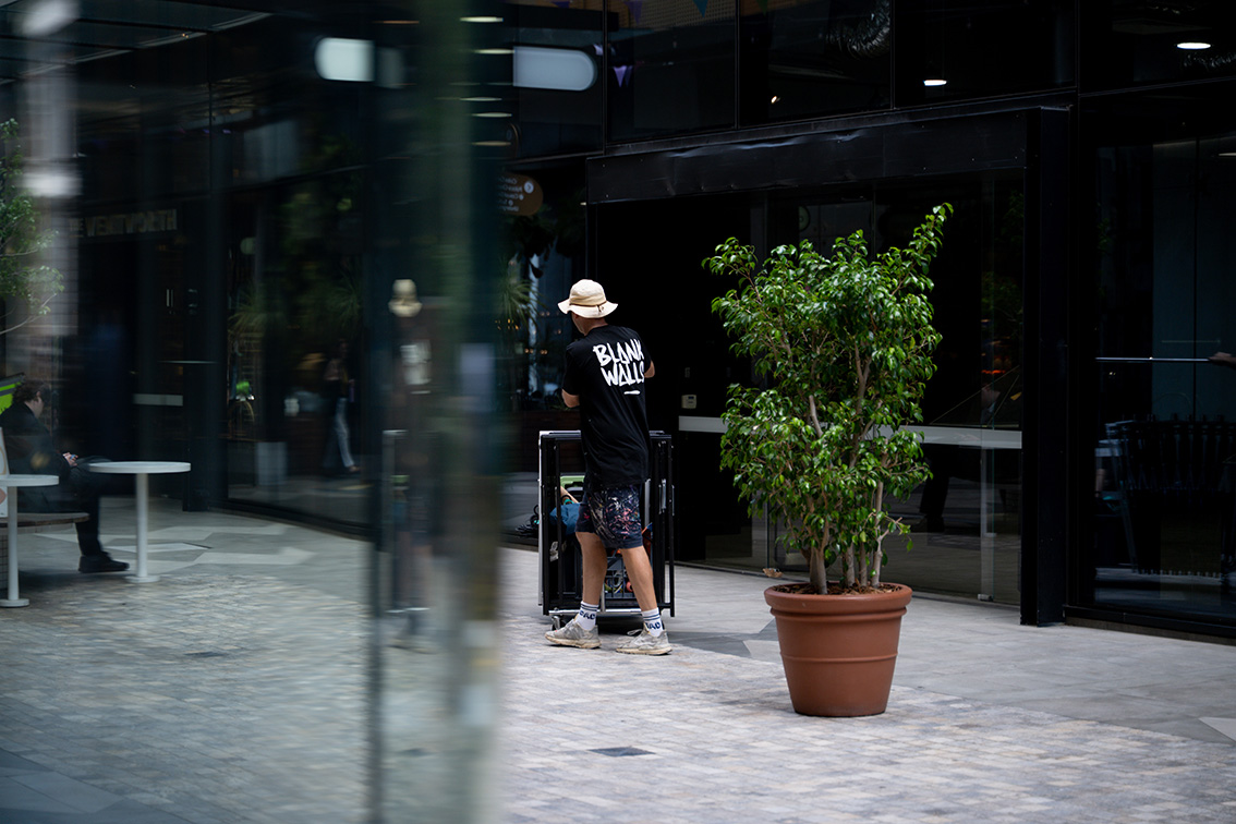Blank Walls opens new pop-up gallery in Raine Square, showcasing street art & mural culture