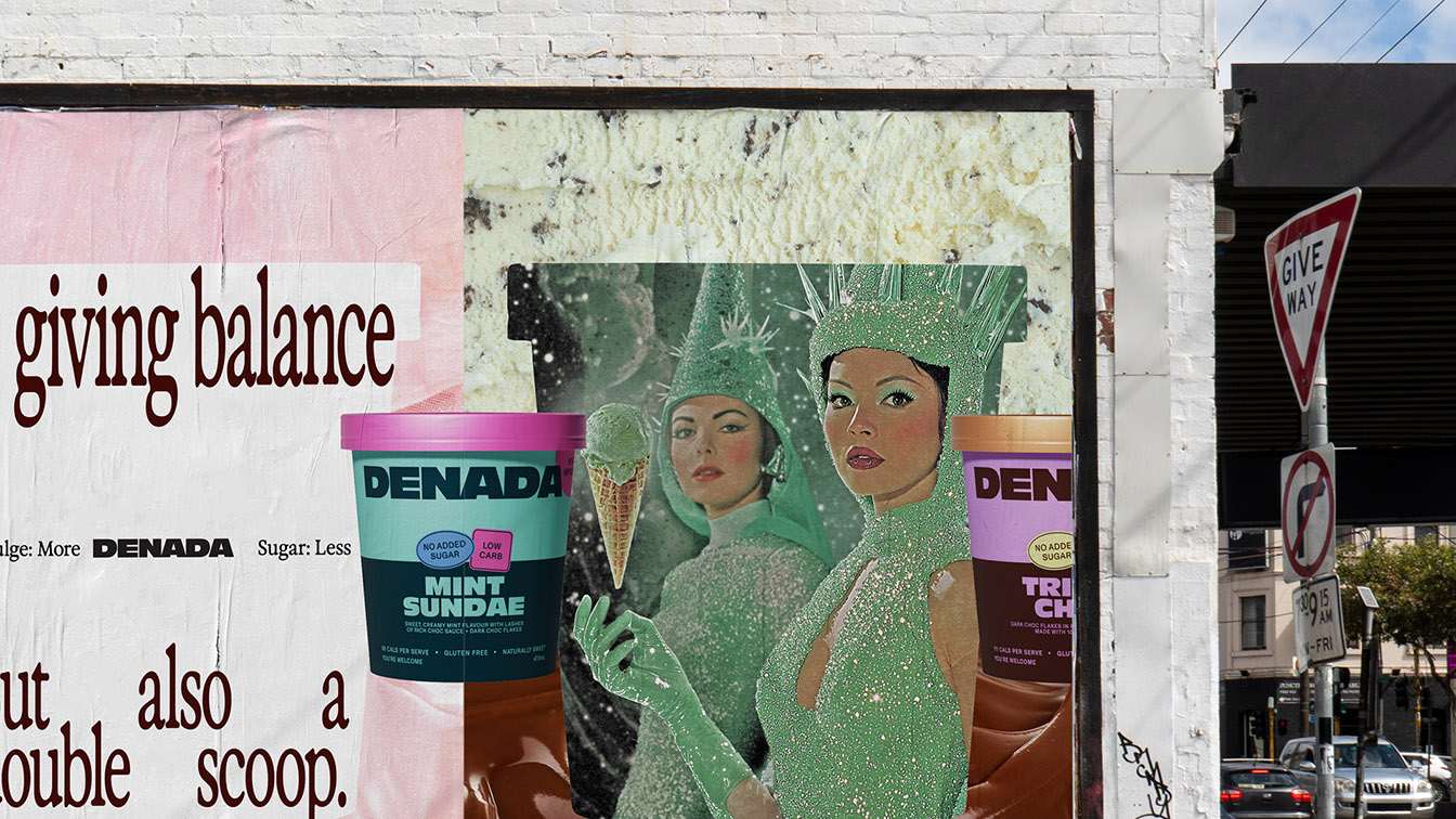 Block goes big in indulgent new Out-of-Home campaign for Denada