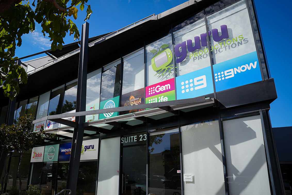 Guru Productions unveil HQ signage