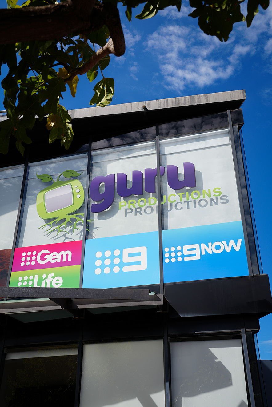Guru Productions unveil HQ signage