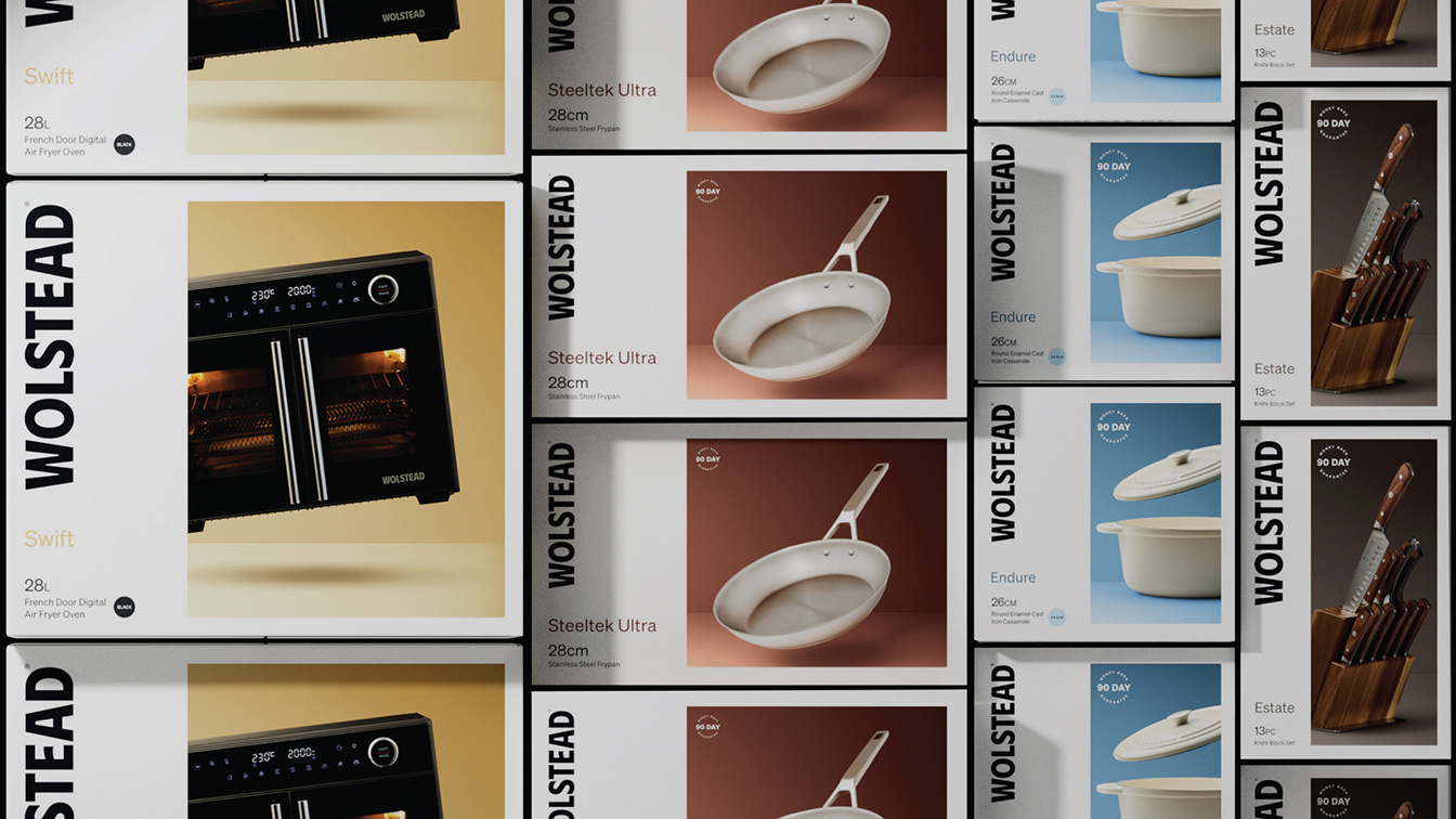 Block elevates Kitchen Warehouse’s Wolstead brand with a confident new identity