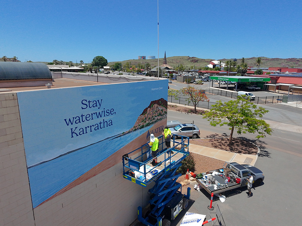 Mural Media unveils its first large-scale mural advertising site in Karratha