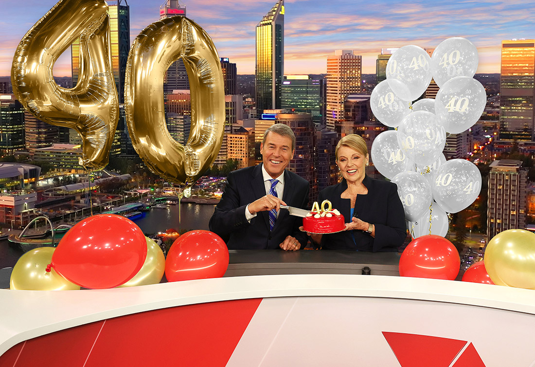7NEWS Perth’s Rick Ardon and Susannah Carr celebrate 40-year partnership